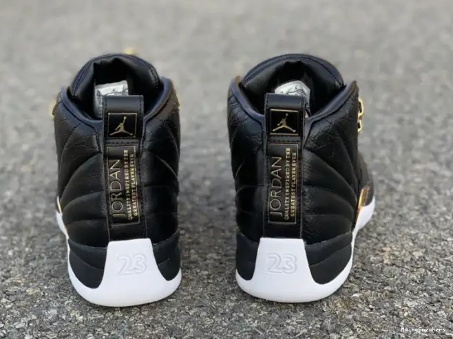 MaikeSneakers AO6068-007 12 Gold-White Black 'Reptile' Air Metallic Retro Jordan 0331